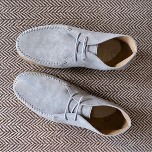 Calo Men's Gray Suede Desert Boots